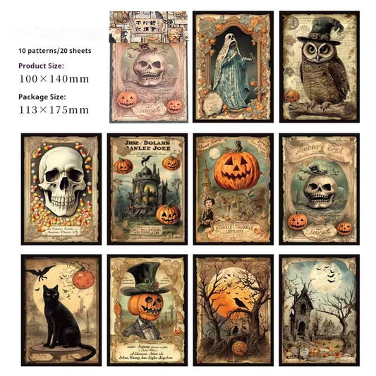 Autumn Halloween Dark Mystique journal supplies (paper packs)