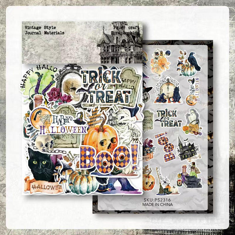 Autumn Halloween Dark Mystique journal supplies