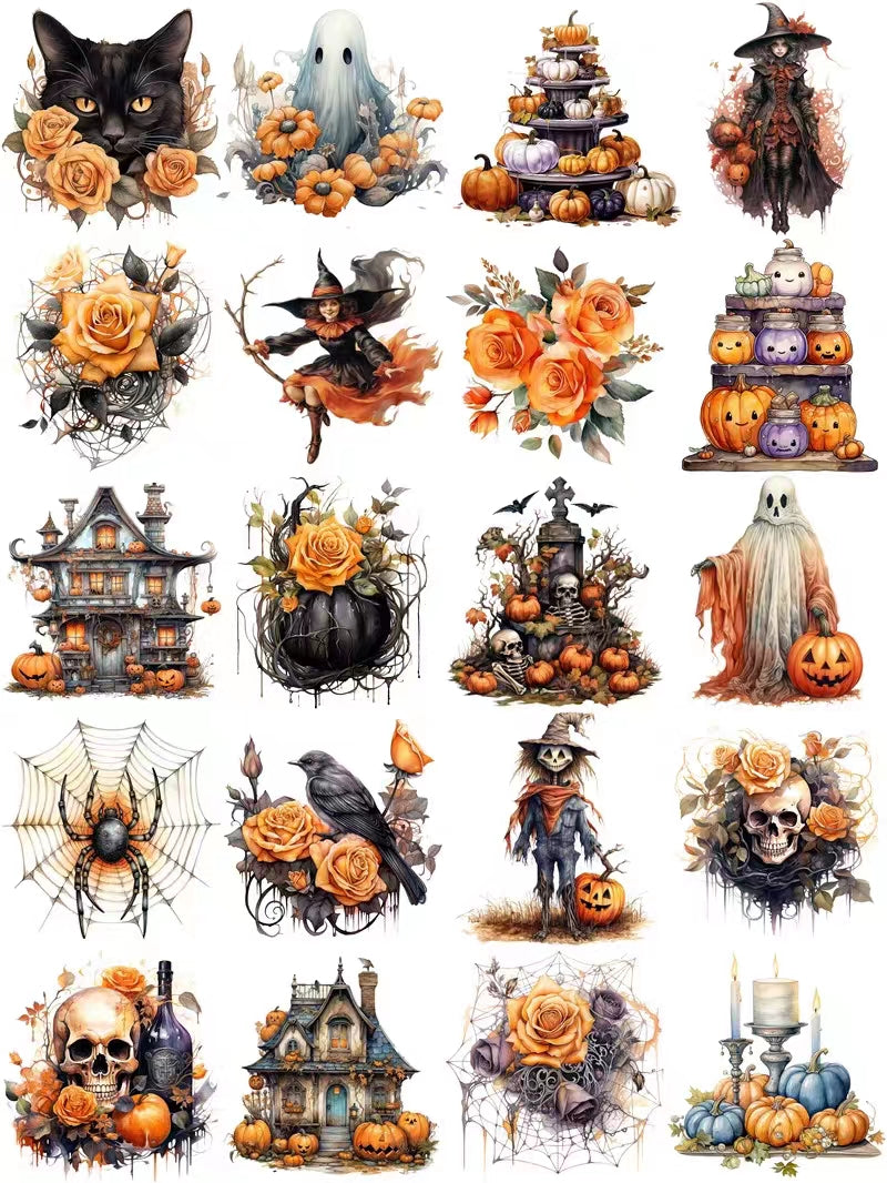 Autumn Halloween Dark Mystique journal supplies