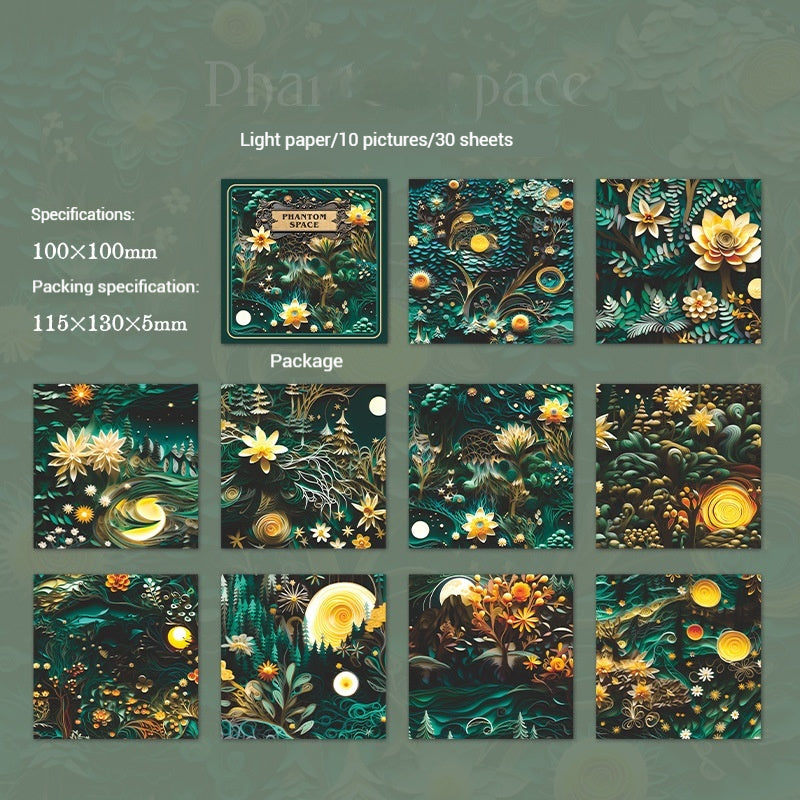 Journal Paper Pack (3D Fantasy Spac Theme)