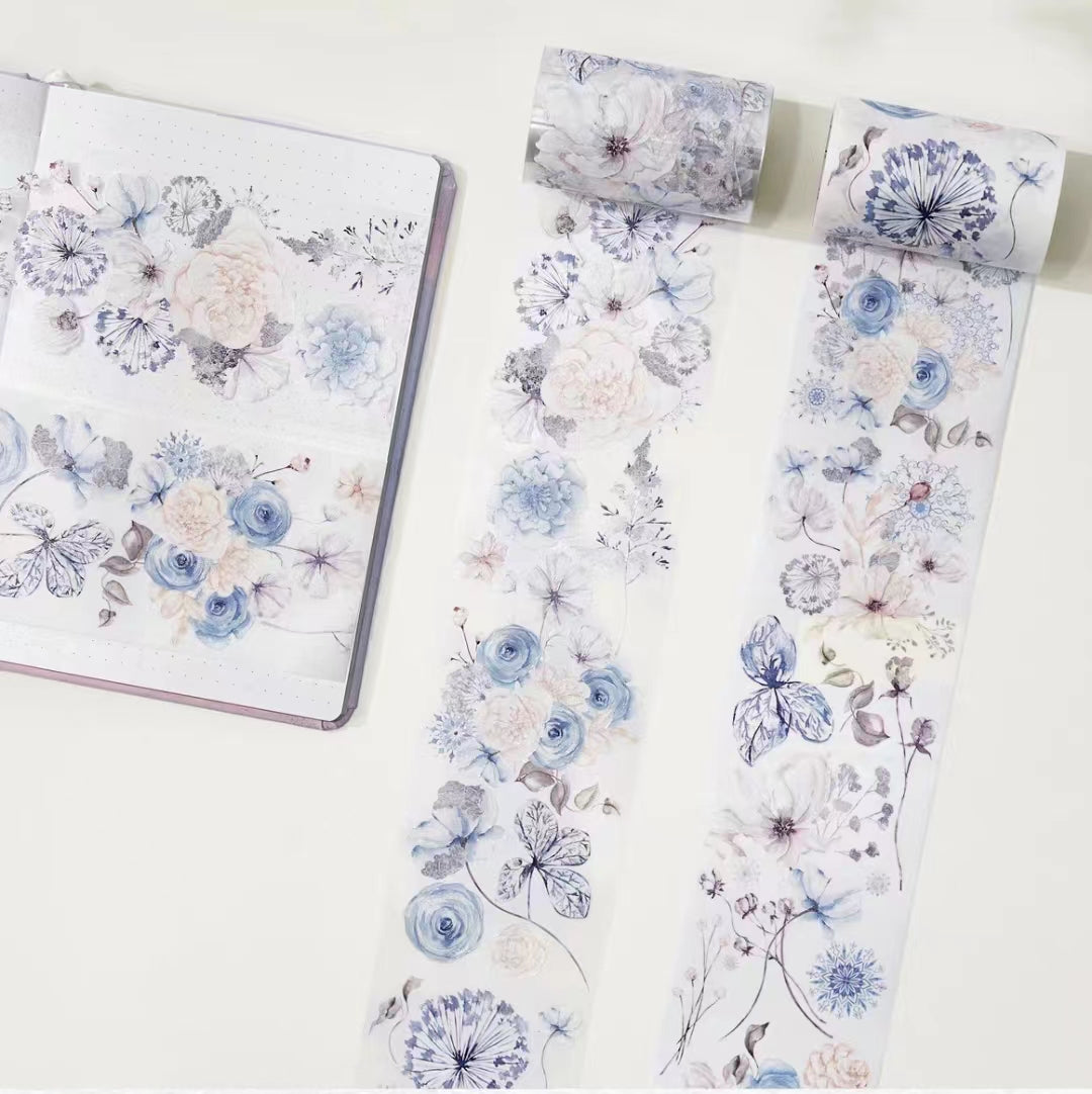 Blue and White Flower Tape (5 meters)