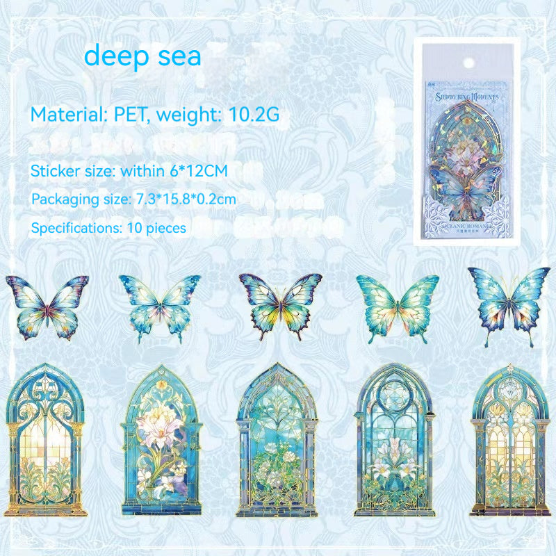 Journal PET Sticker Packs (butterfly and window）