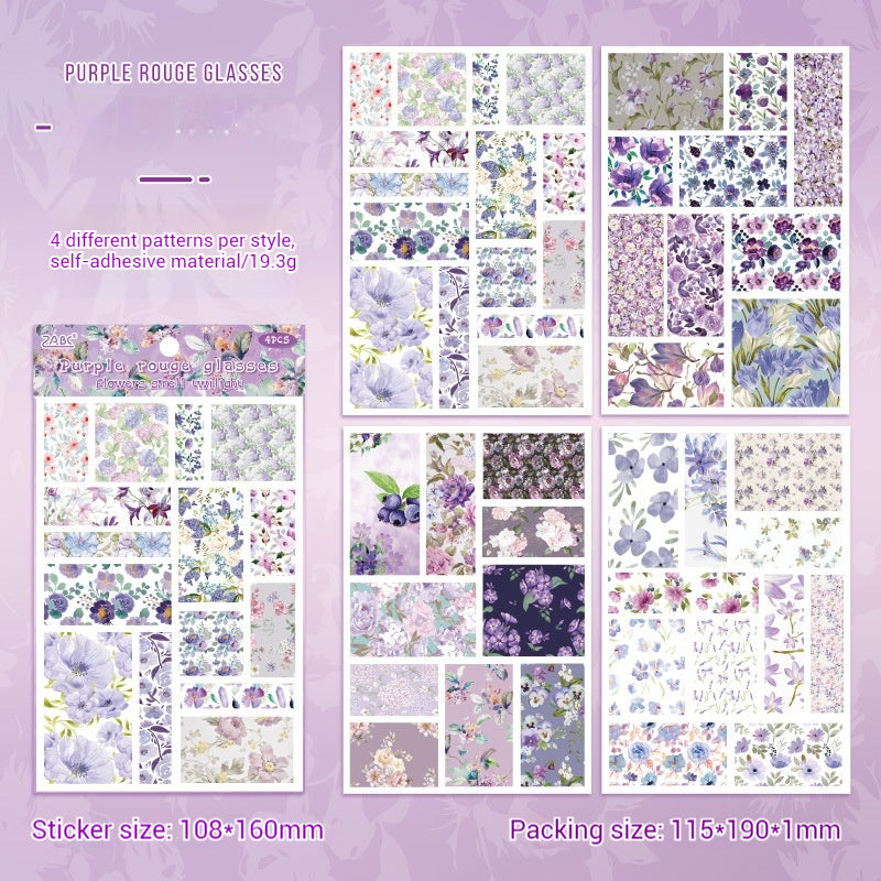 Journal Sticker Pack (Morning Blossoms and Evening Plucks Series）