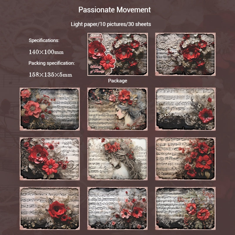 Journal Paper Pack (Flower Melody Theme）