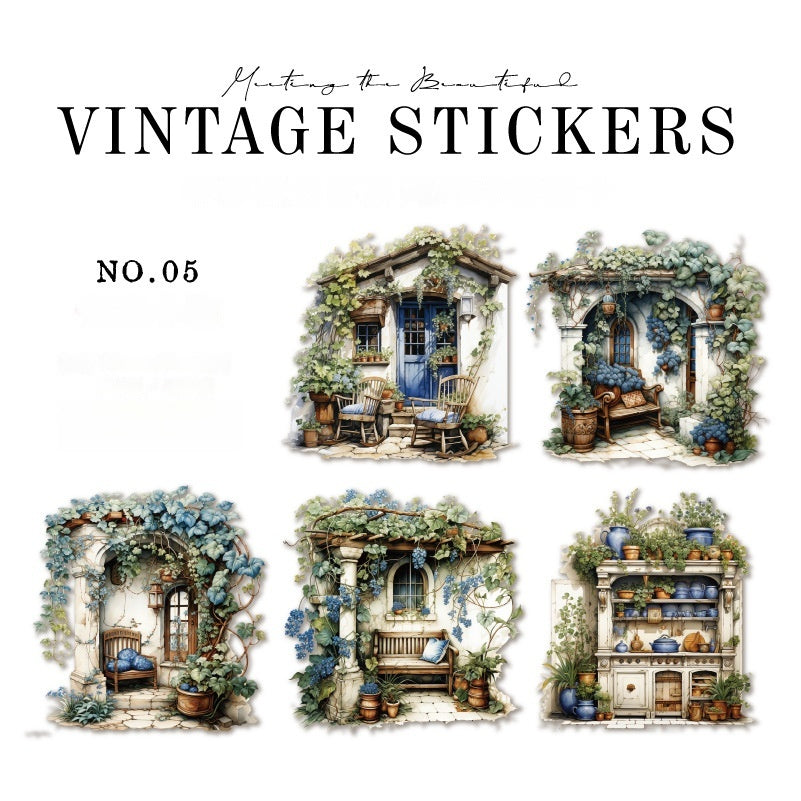 Journal Retro Stickers (Fragmentary Corner Series)