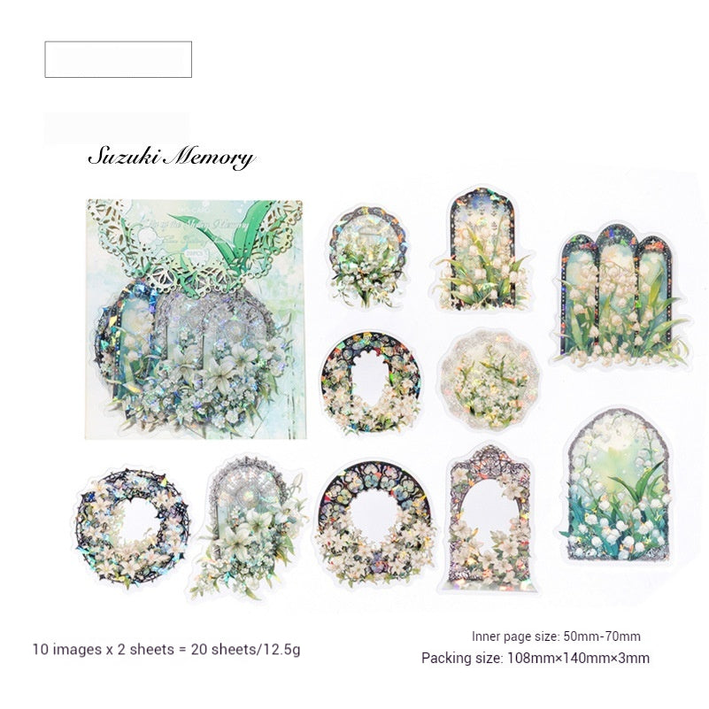 Journal Sticker Pack ( Ice Crystal Lace Dream Series）