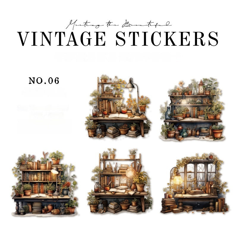 Journal Retro Stickers (Fragmentary Corner Series)