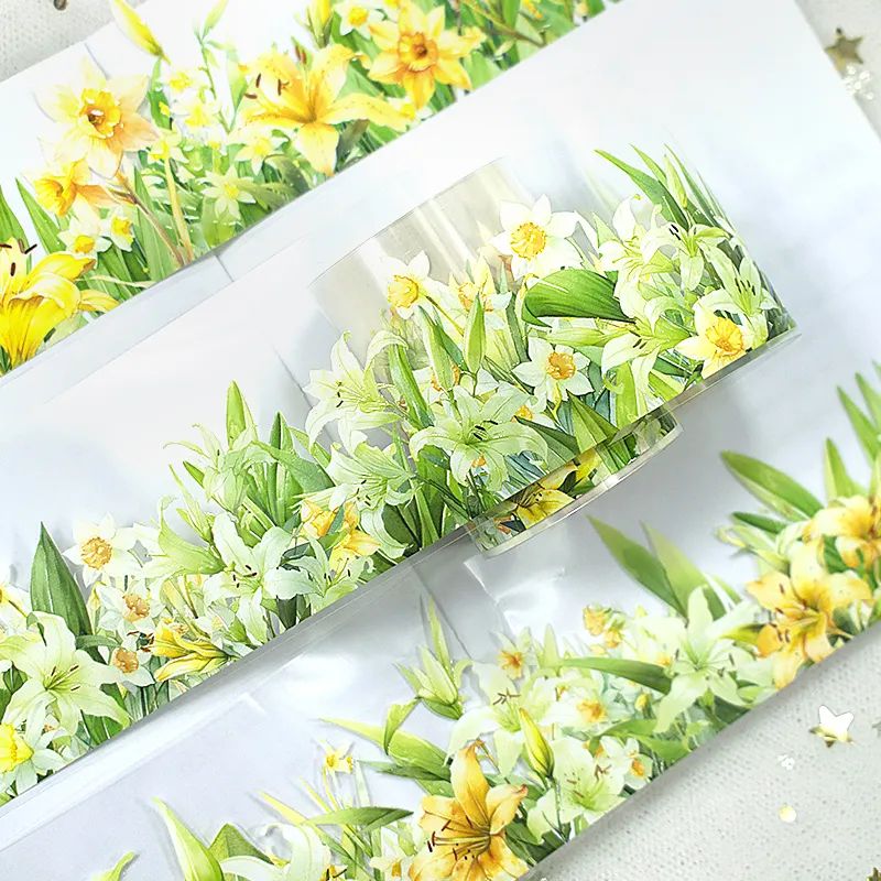 Flower PET tapes 200cm/roll (whole roll)