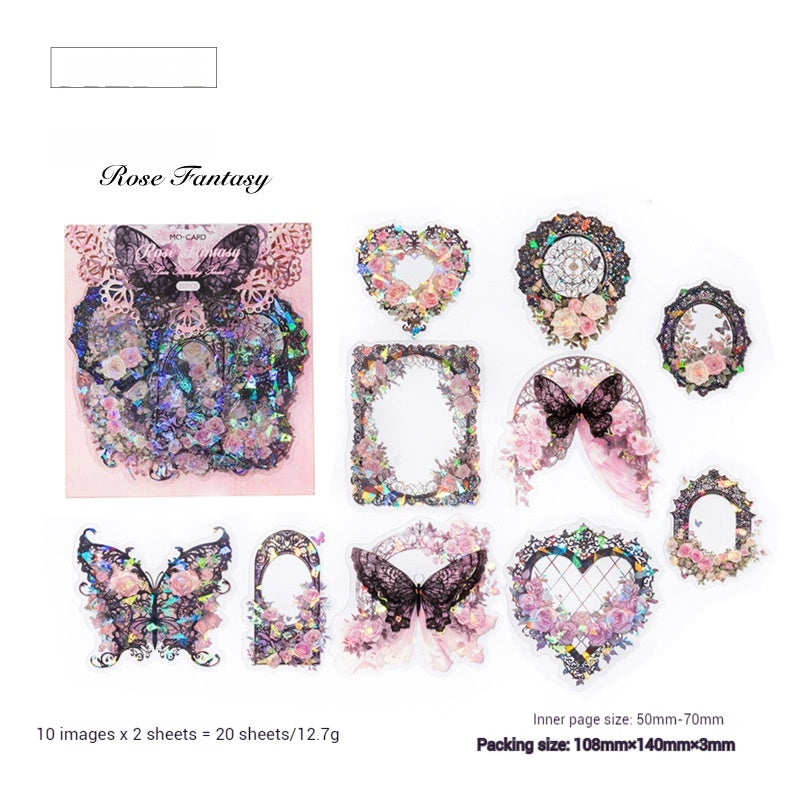 Journal Sticker Pack ( Ice Crystal Lace Dream Series）