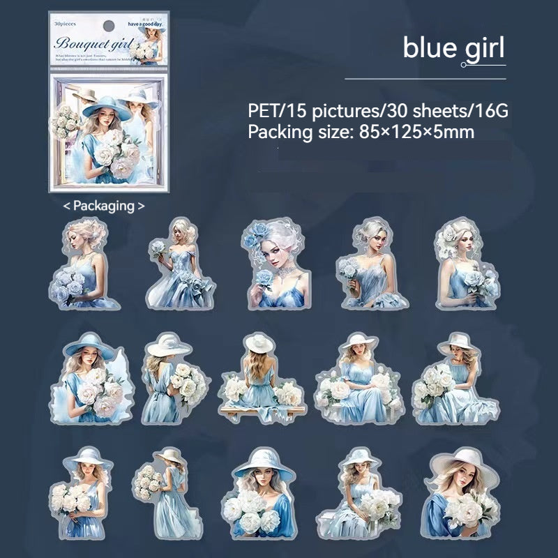 Sticker Packs (girl in bloom）