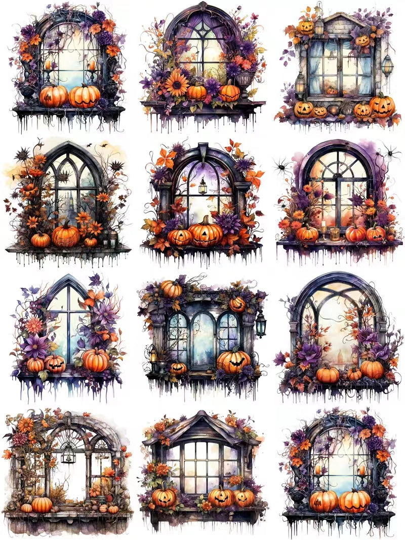 Autumn Halloween Dark Mystique journal supplies