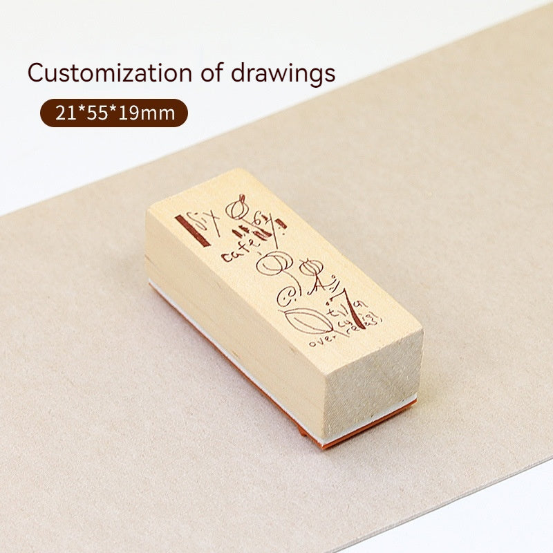 Customized wooden journal seal