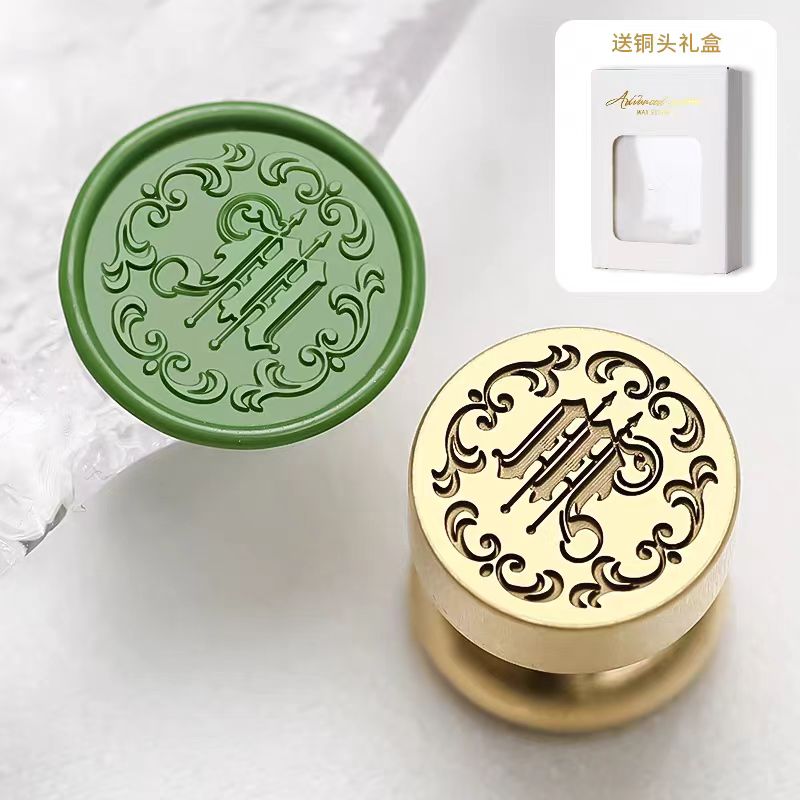 Gothic english letter seals (Diameter:1.5 cm)