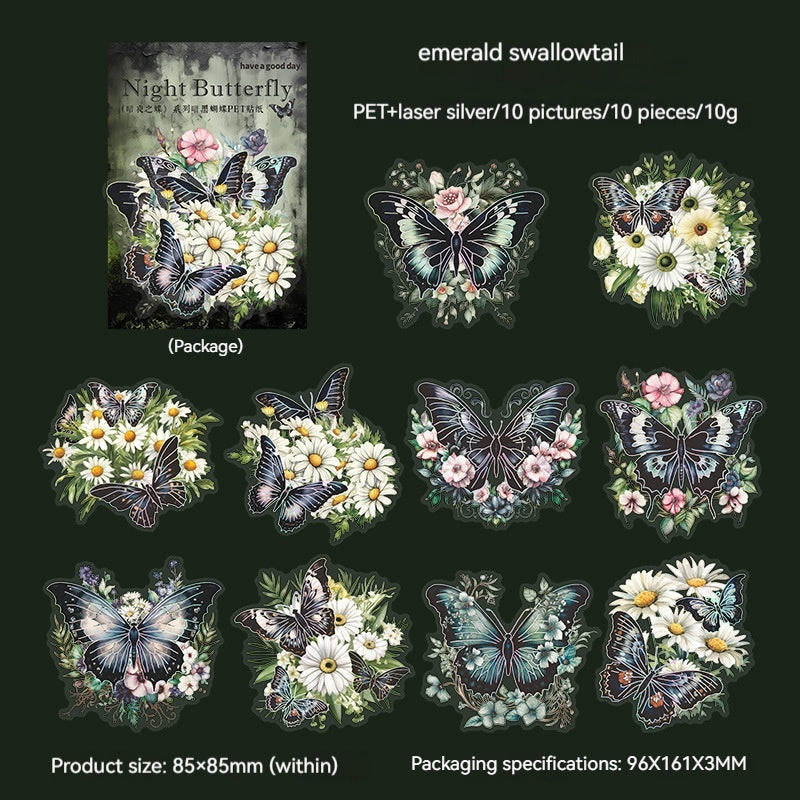 Night Butterfly Sticker Pack