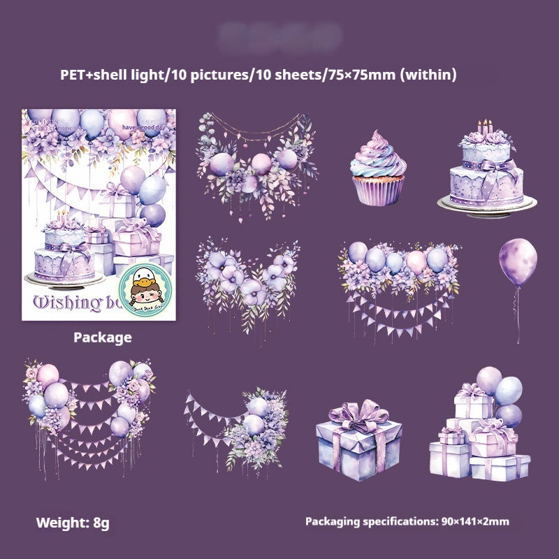 Journal sticker packs (Wishing Balloon)