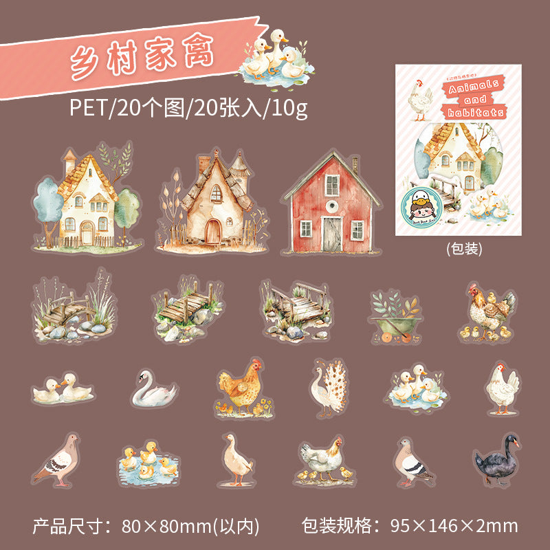 Journal sticker packs (Animals and Habitats)