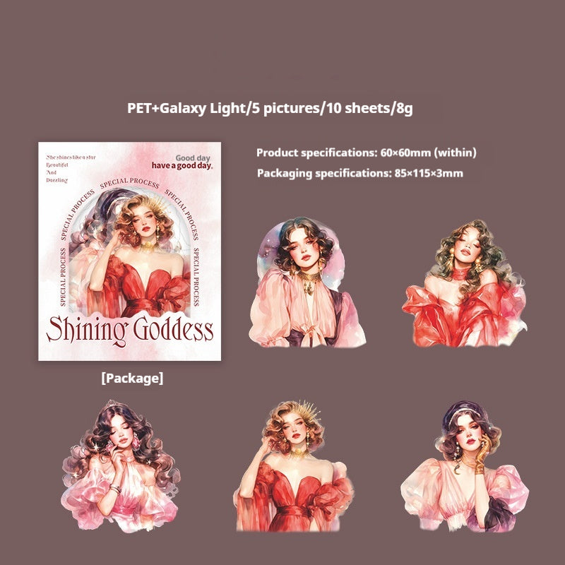 Journal sticker packs (Shining Goddess)