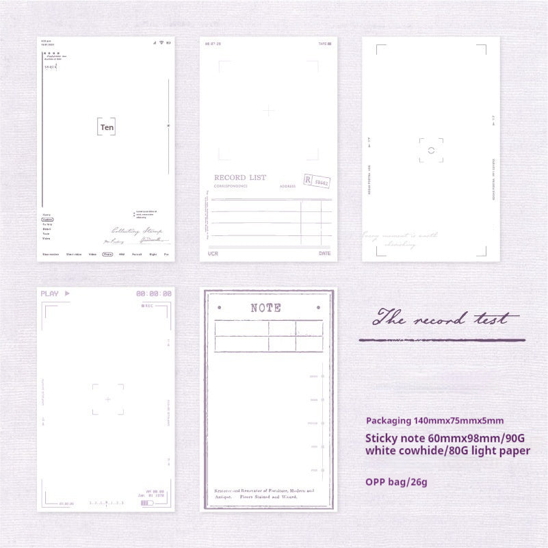 Journal sticker packs (note)