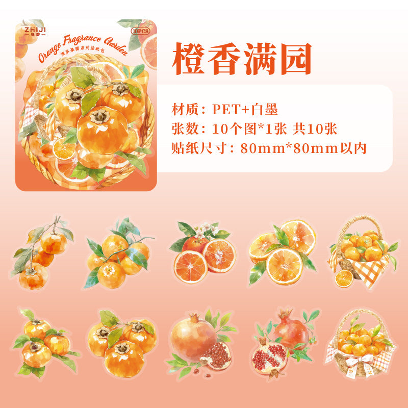 Journal sticker packs (Fruit)