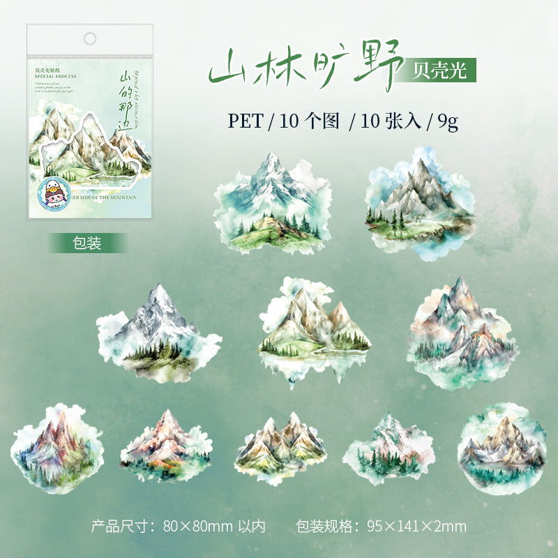 Journal sticker packs (Mountain Theme)