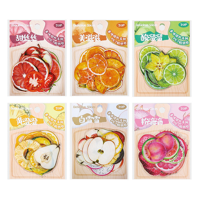 Journal PET sticker packs (Fruit) 20pcs/pack