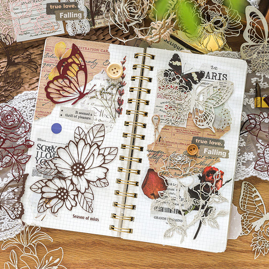 Journal Paper Pack (Flower--Hollow Series）