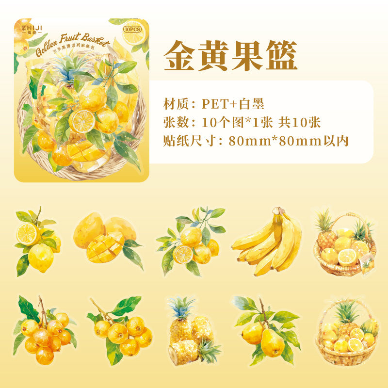 Journal sticker packs (Fruit)