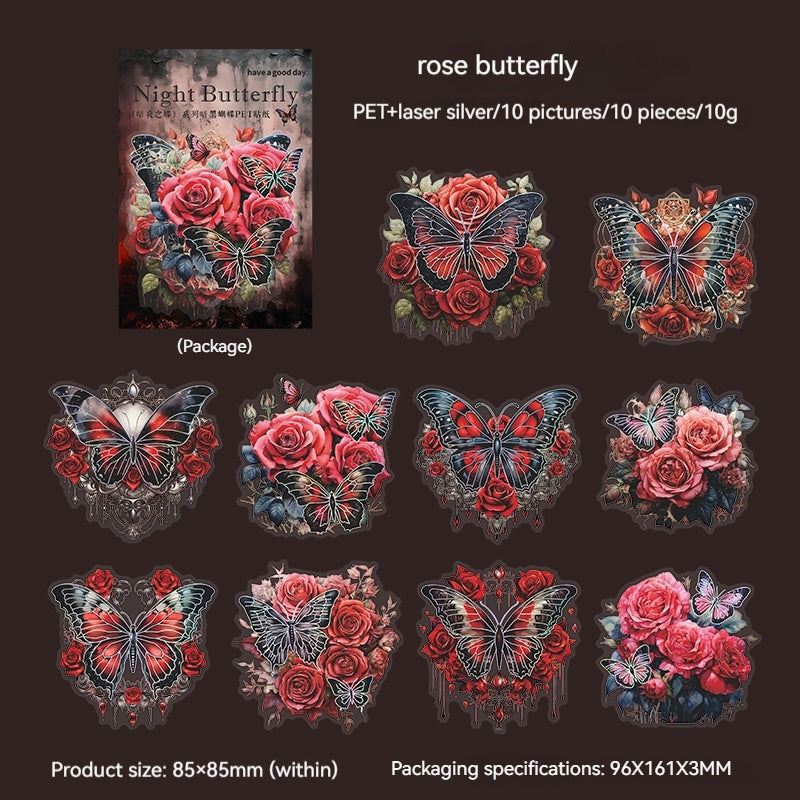 Night Butterfly Sticker Pack