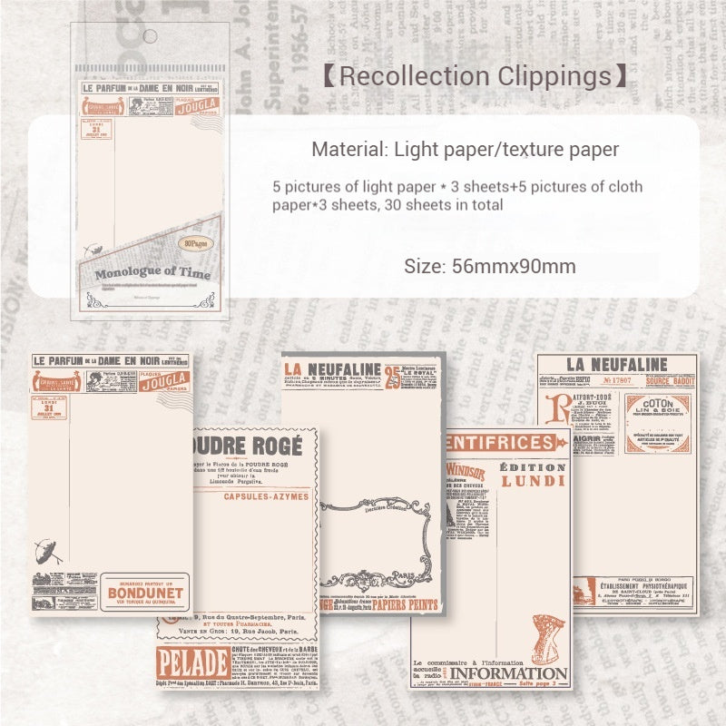 Journal paper packs (Retro Note Paper）