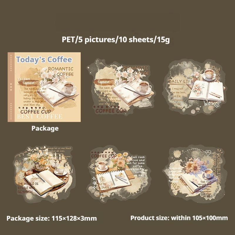 Journal sticker packs (coffee theme)