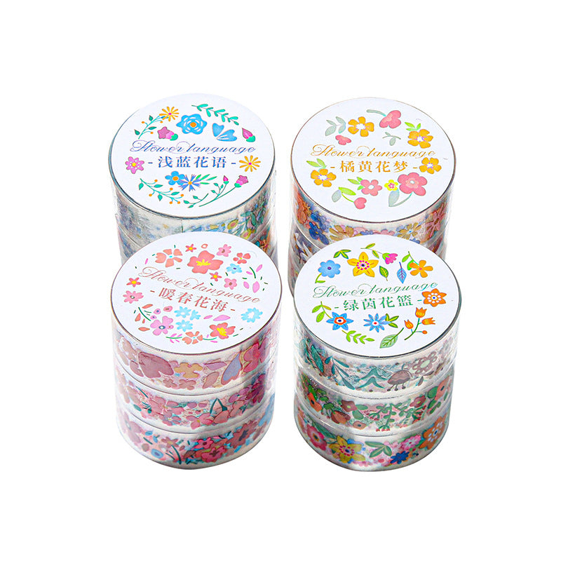 Journal PET tape (Flower) 3rolls/pack