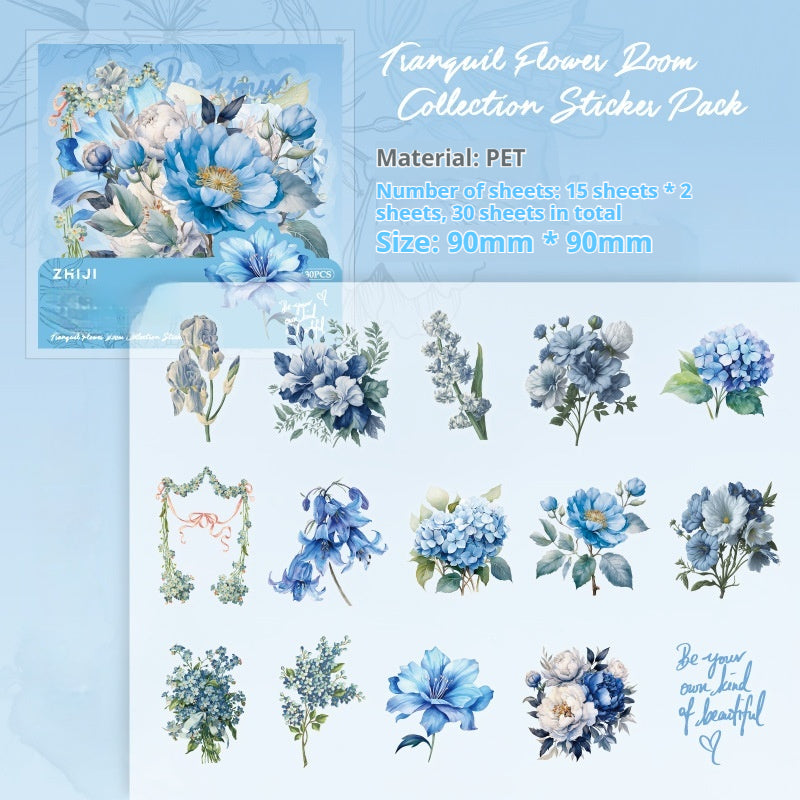 Journal PET sticker packs (flower)