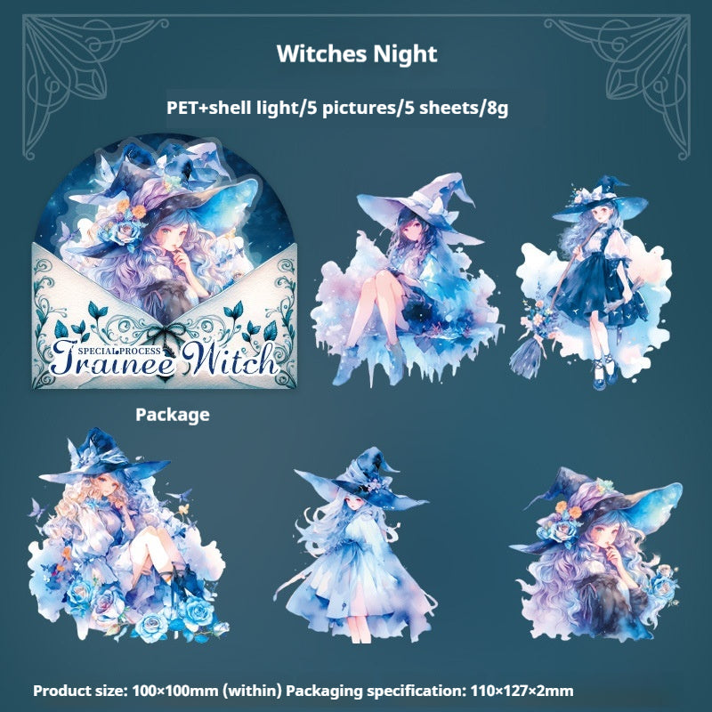 Journal sticker packs (witch）