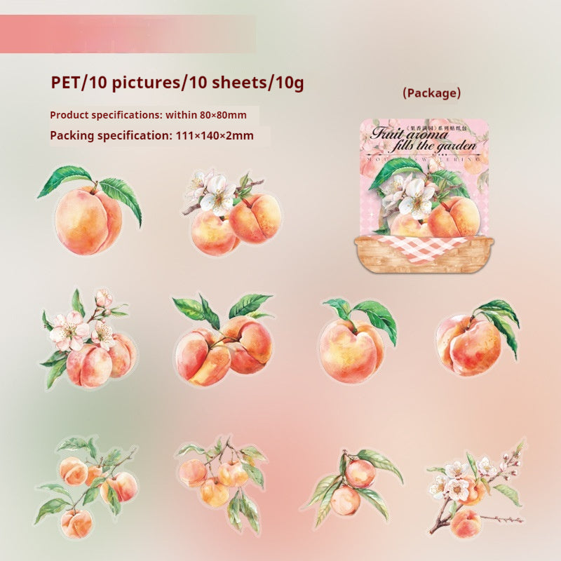 Journal sticker packs (fruit)