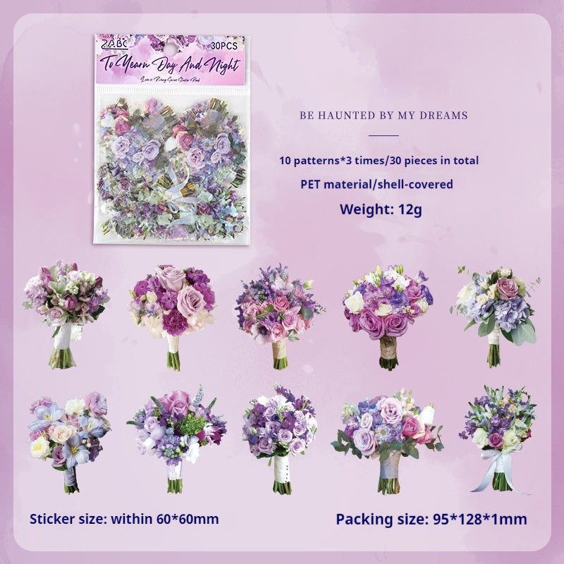 Journal sticker packs (Holding flowers)