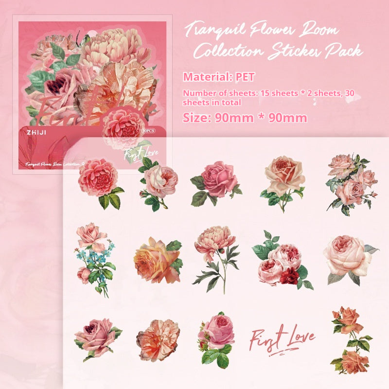 Journal PET sticker packs (flower)