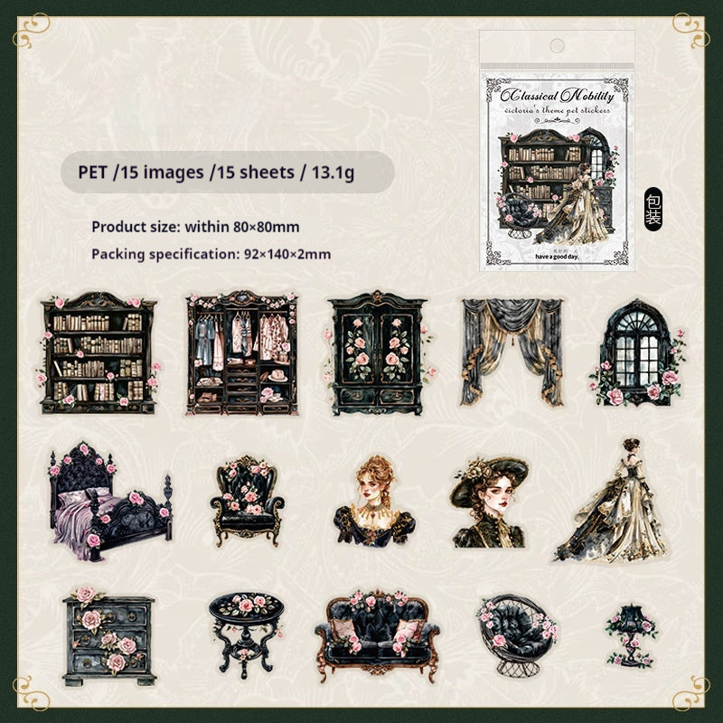 Journal sticker packs (Victorian style)