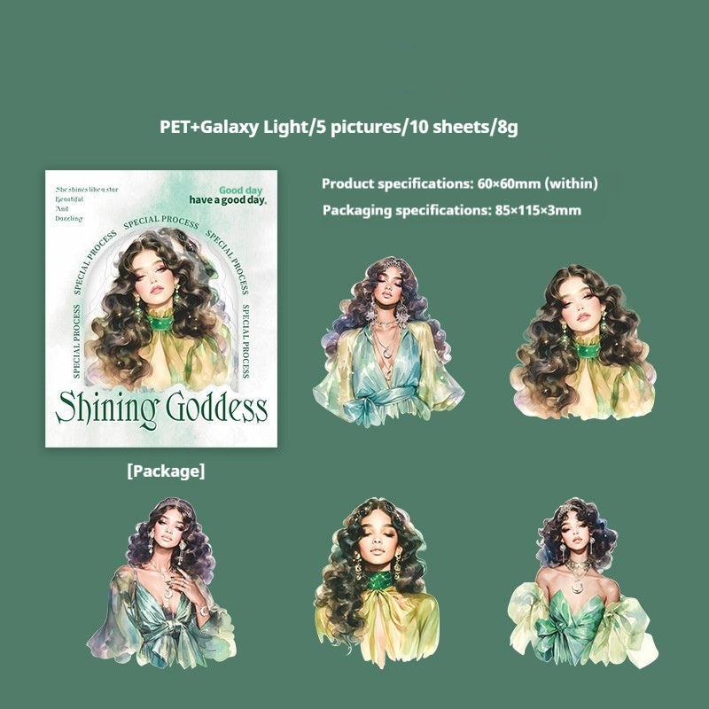 Journal sticker packs (Shining Goddess)