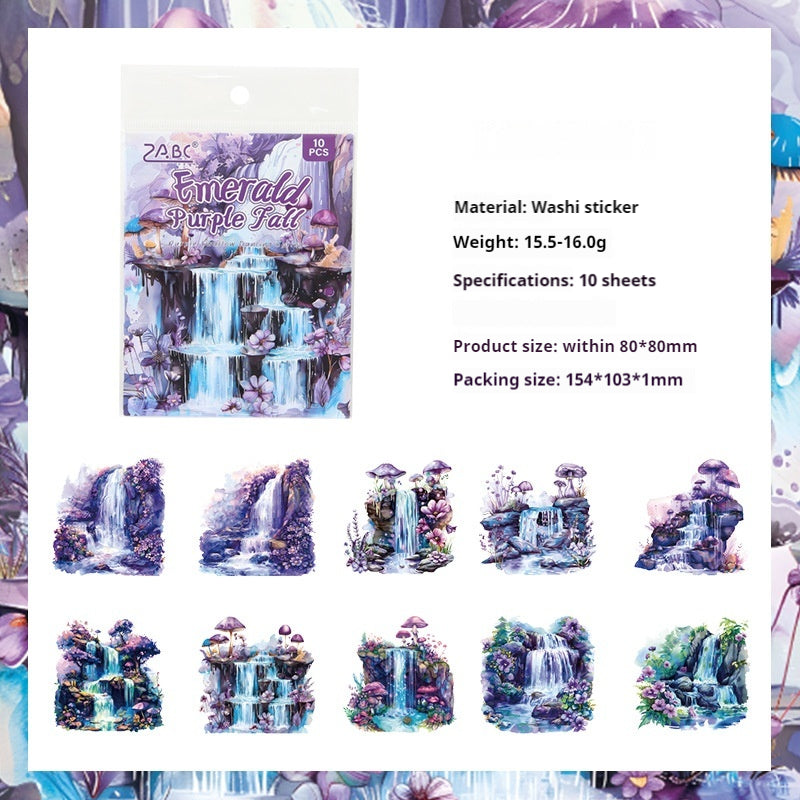 Journal sticker packs (waterfall）