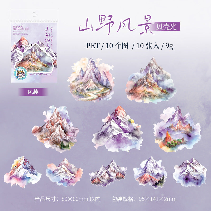 Journal sticker packs (Mountain Theme)