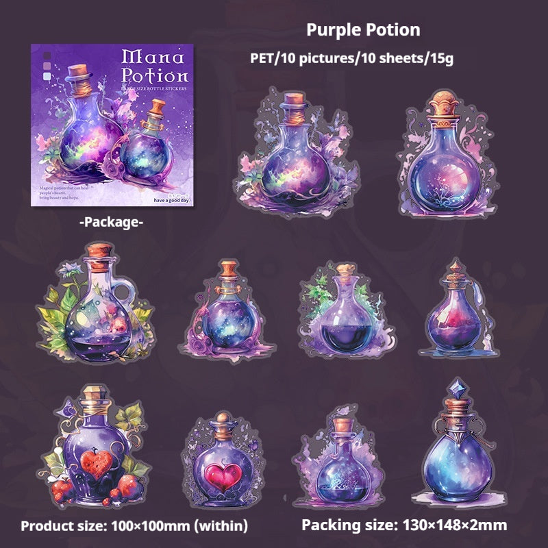 Journal sticker packs (witch potion)