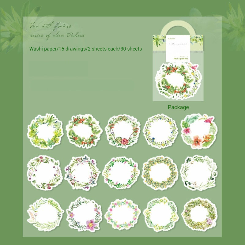 Journal sticker packs （wreath）