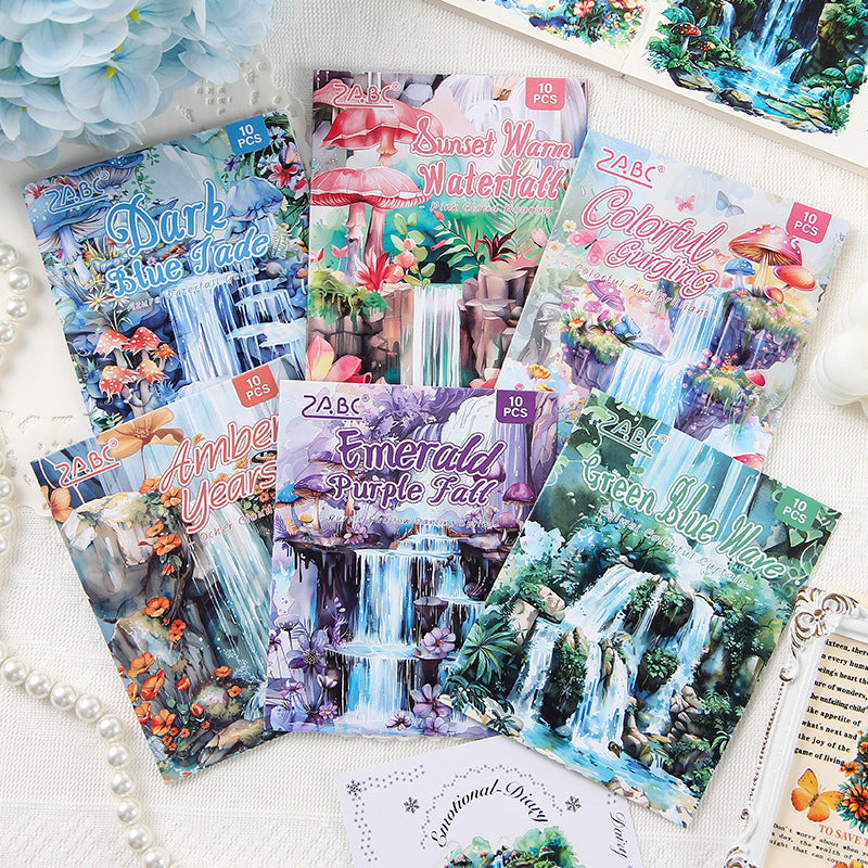 Journal sticker packs (waterfall）