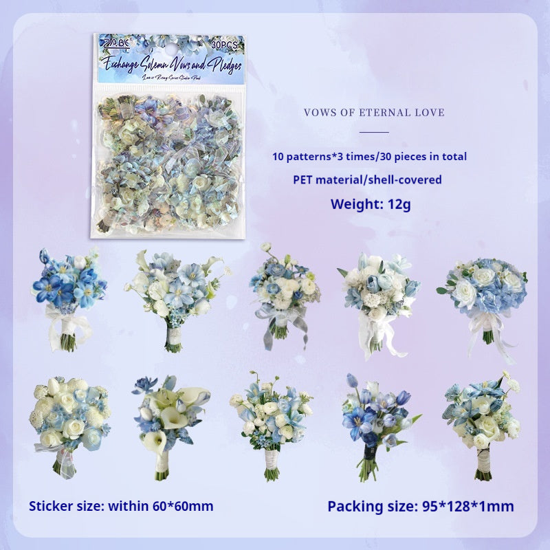 Journal sticker packs (Holding flowers)