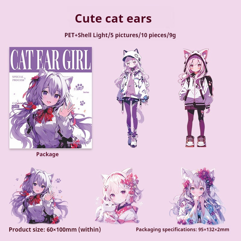 Journal sticker packs (girl)