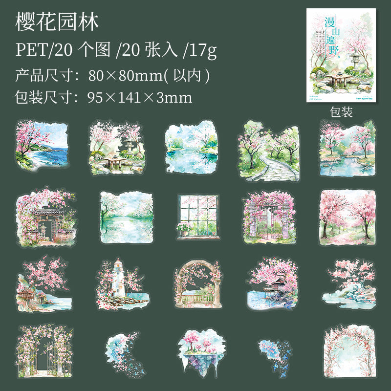 Journal sticker packs (Cherry blossoms)