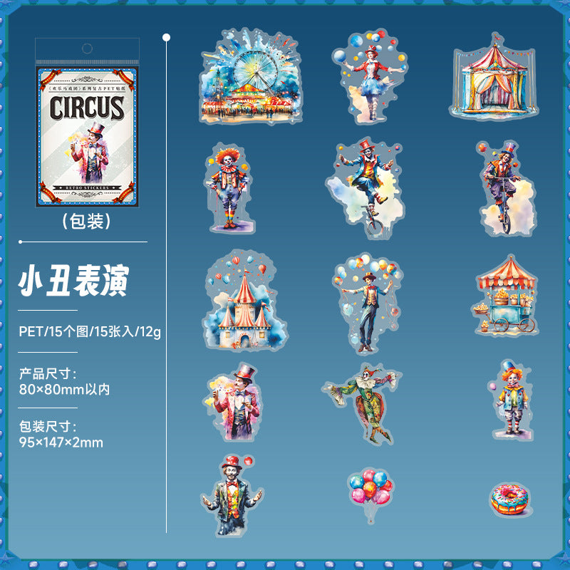 Journal sticker packs (circus)