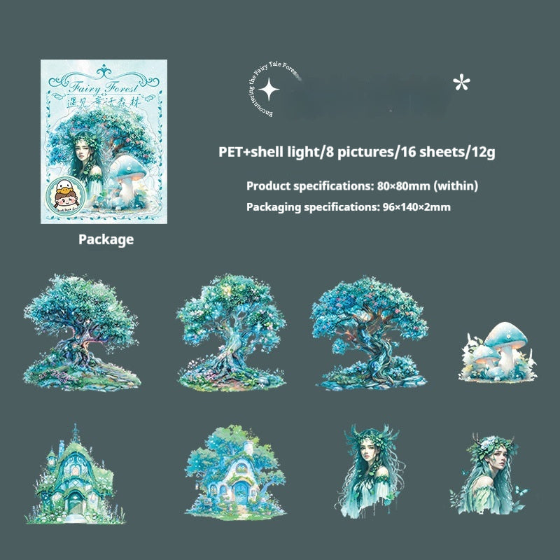 Journal sticker packs (Forest Fairy Tale)