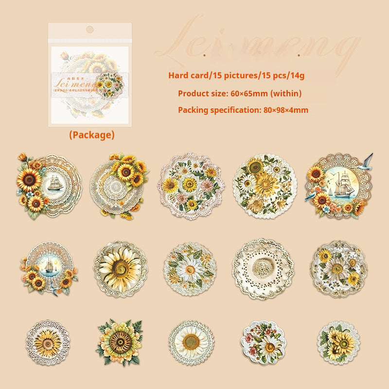 Journal sticker packs (Lace flower hard card )