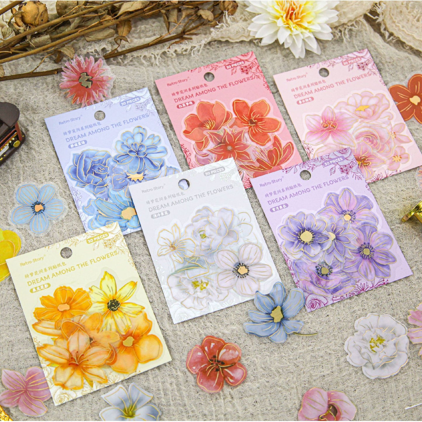 Journal sticker packs (flower)